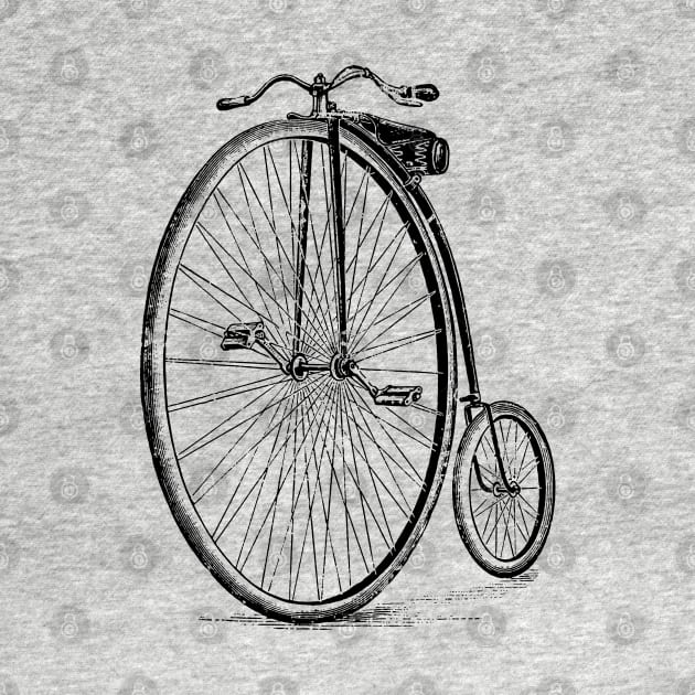 Penny Farthing Vintage Style Illustration by DankFutura